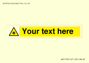 Custom Optical Radiation Sign